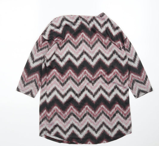 Principles Womens Multicoloured Striped Pullover Jumper Size 8