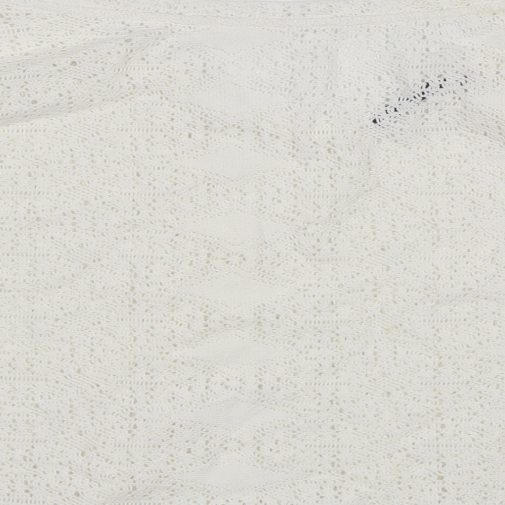 M&S Womens White Pullover Jumper Size 16