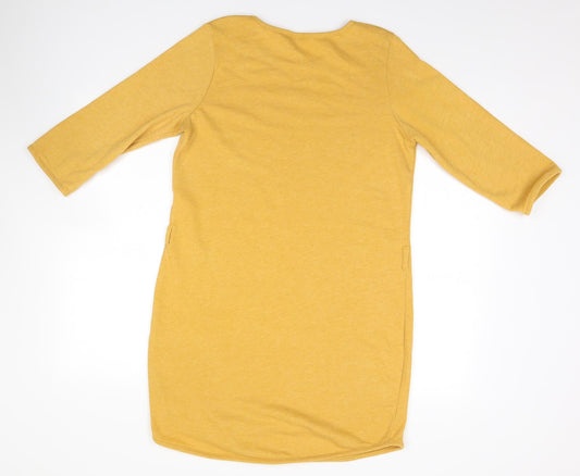 Only Womens Gold Basic T-Shirt Size M