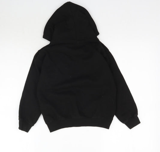 Preworn Boys Black Pullover Hoodie Size S - Dude with attitude