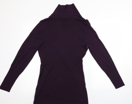 M&Co Womens Purple Cardigan Jumper Size M
