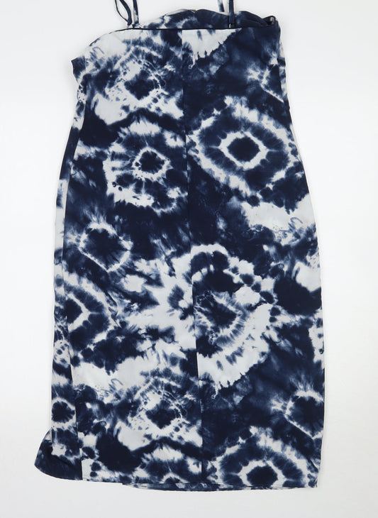 Primark Womens Blue Tie Dye A-Line Size 6