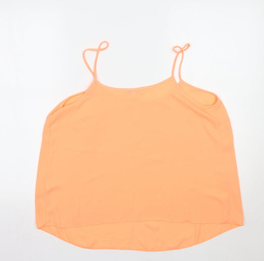Papaya Womens Orange Basic Tank Size 18