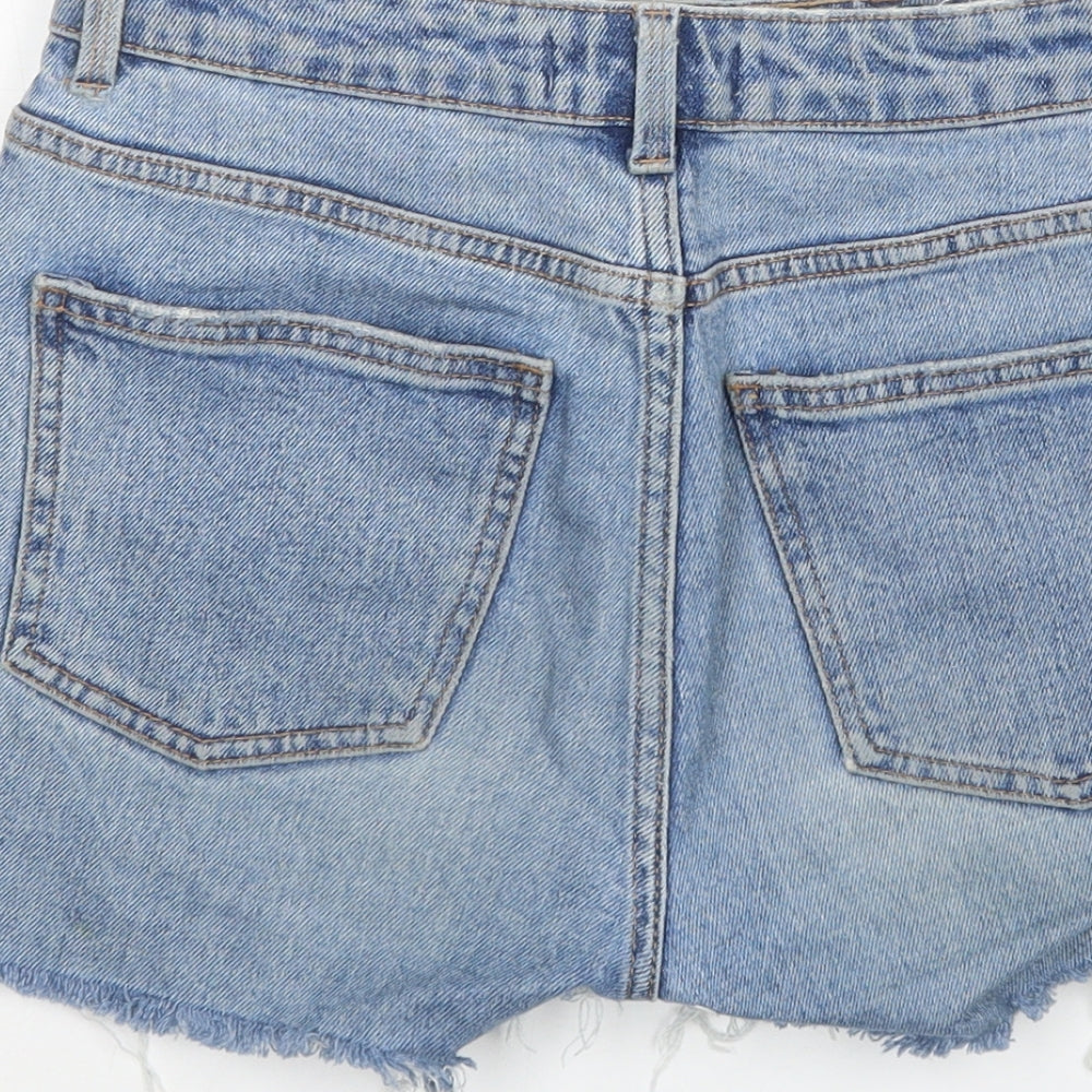 Denim Co. Womens Blue Denim Hot Pants Shorts Size 8