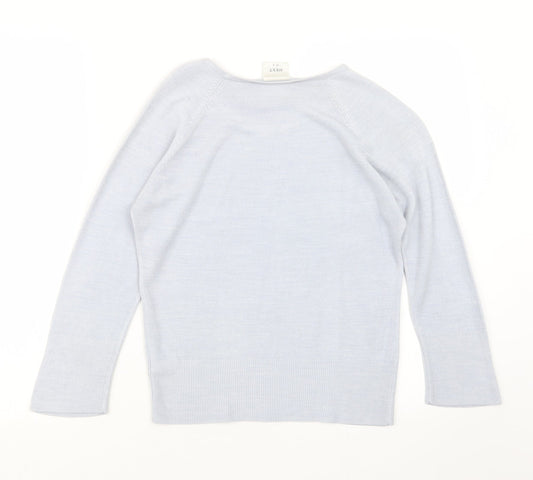 NEXT Womens Blue Knit Pullover Jumper Size 10