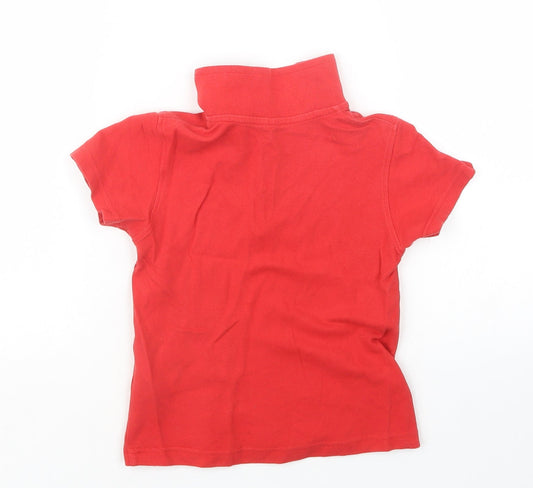 Marks and Spencer Boys Red Basic Polo Size 2-3 Years