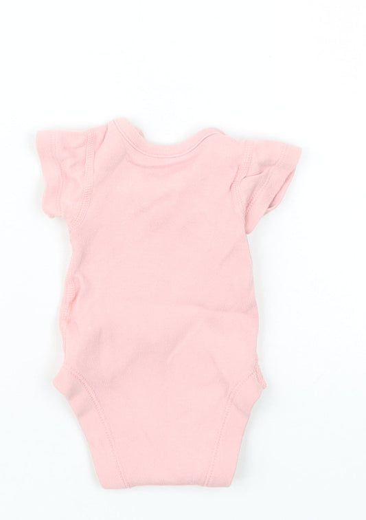Marks and Spencer Girls Pink Babygrow One-Piece Size Newborn