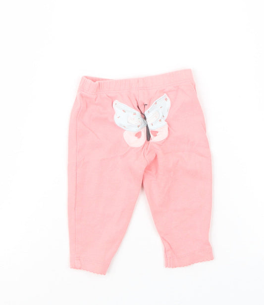 Carter's Girls Pink Capri Leggings Size 0-3 Months