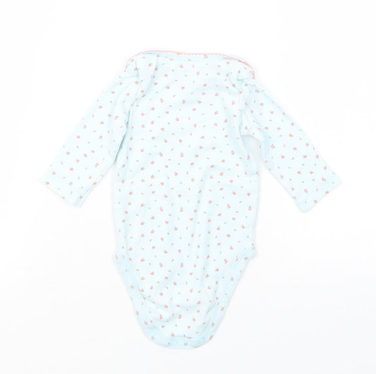 Carter's Girls Blue Fair Isle Babygrow One-Piece Size 0-3 Months