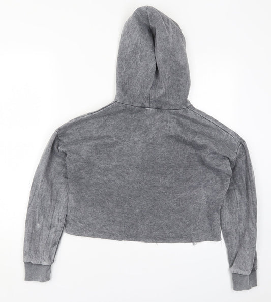New Look Girls Grey Pullover Hoodie Size 12-13 Years - Kind is Cool