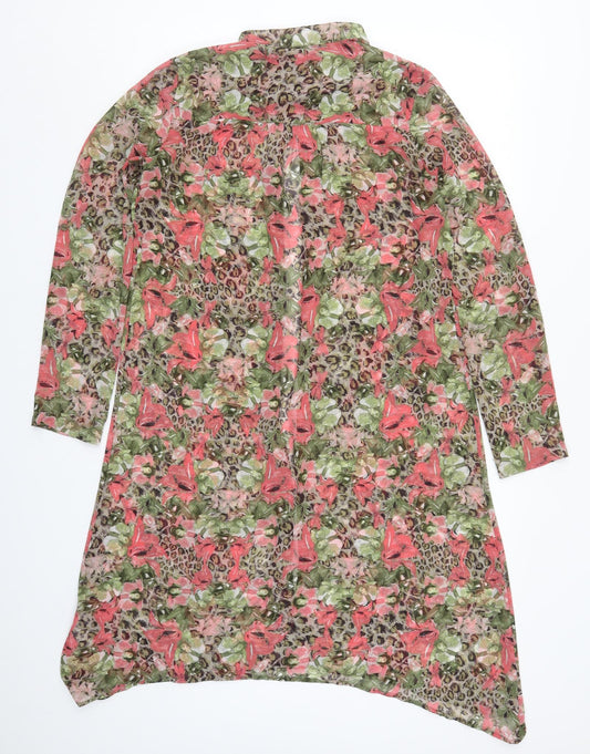 VERO MODA Womens Multicoloured Floral Shirt Dress Size M