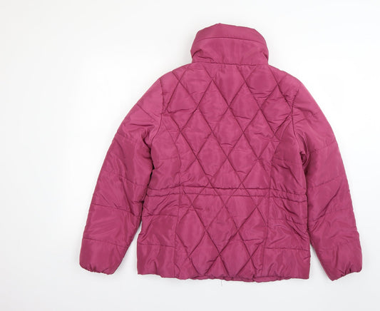 Marks and Spencer Womens Pink Rain Coat Coat Size 10