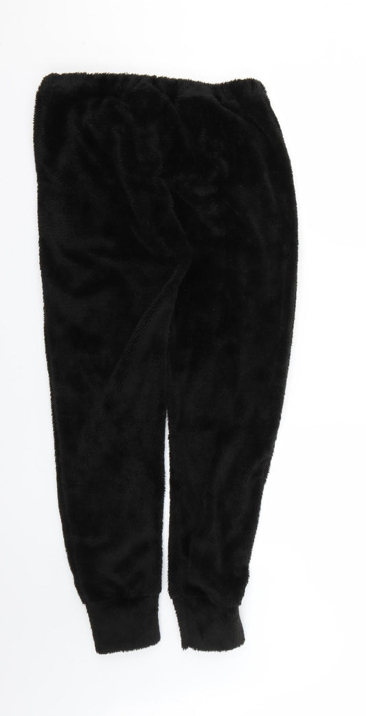 Preworn Womens Black Solid Pyjama Pants Size 8