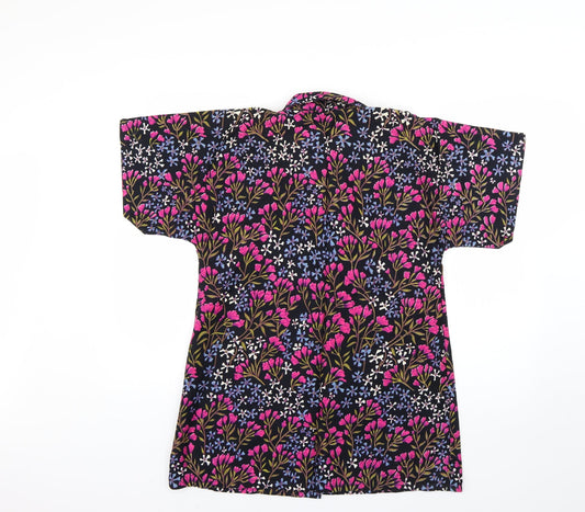 bambie house Womens Multicoloured Floral Basic Button-Up Size 10