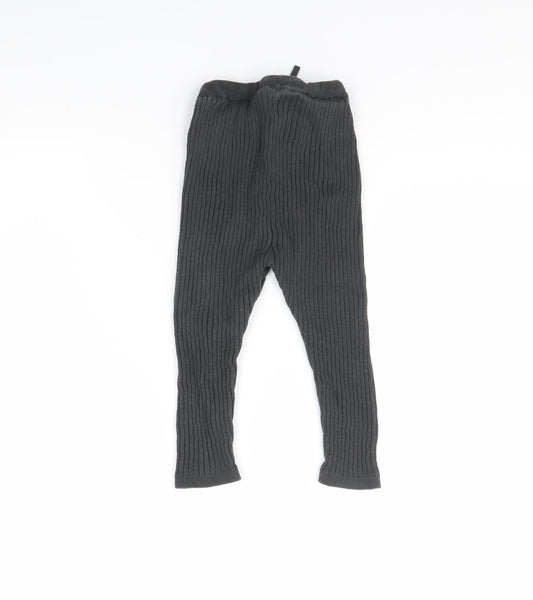H&M Girls Grey Jogger Trousers Size 2 Years