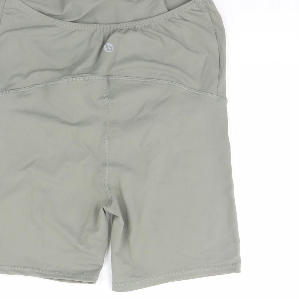 Body Womens Green Compression Shorts Size S