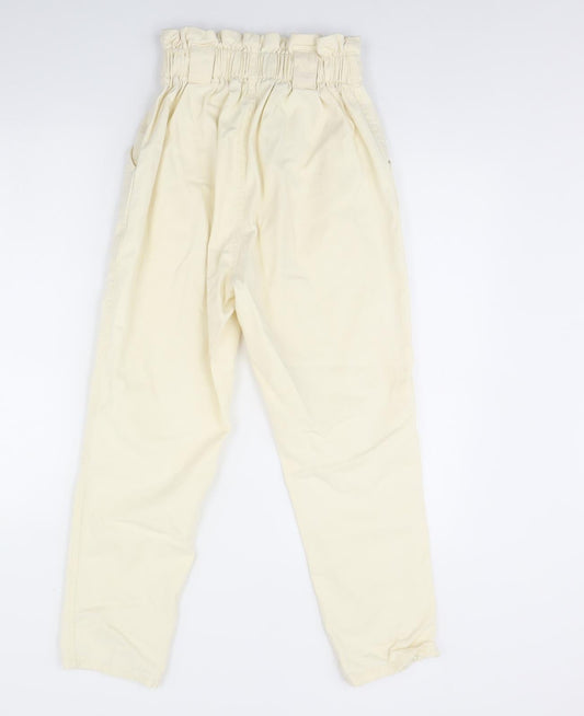 River Island Womens Yellow Denim Straight Jeans Size 10 L28 in