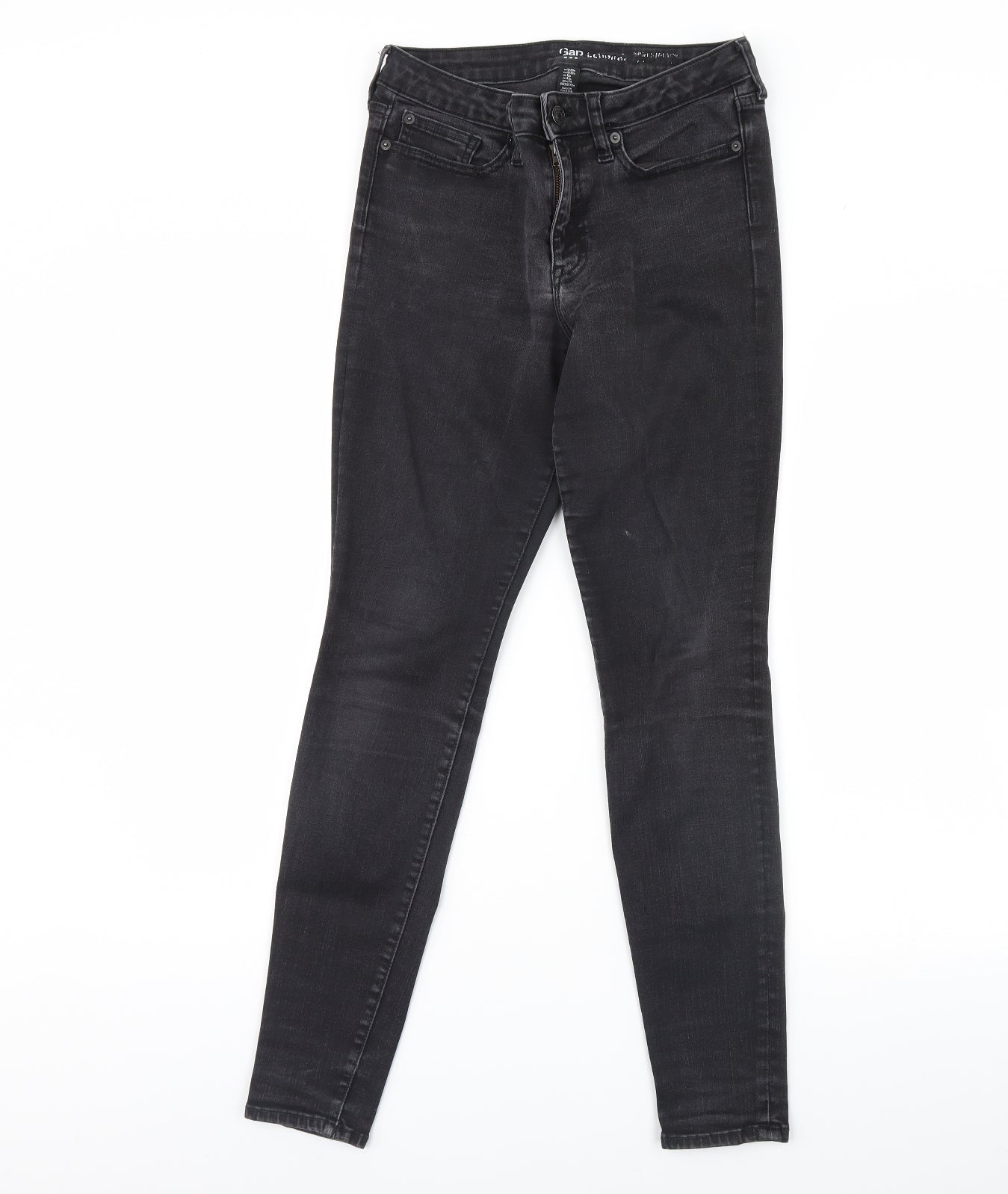 Gap Womens Black Denim Skinny Jeans Size 12 L28 in