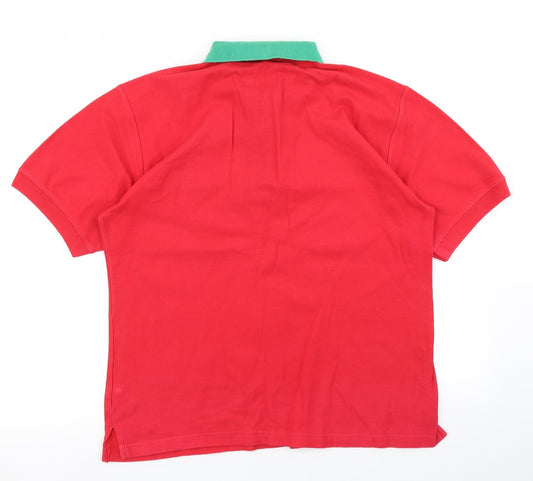 Samuel Sykes Mens Red Polo Size M