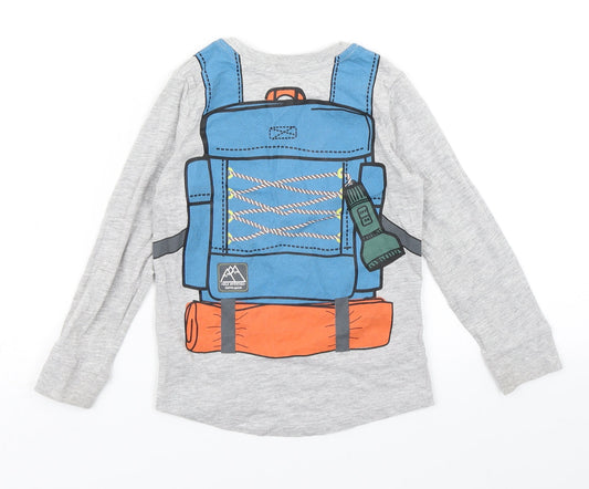 Wild Adventure Boys Grey Basic T-Shirt Size 2-3 Years
