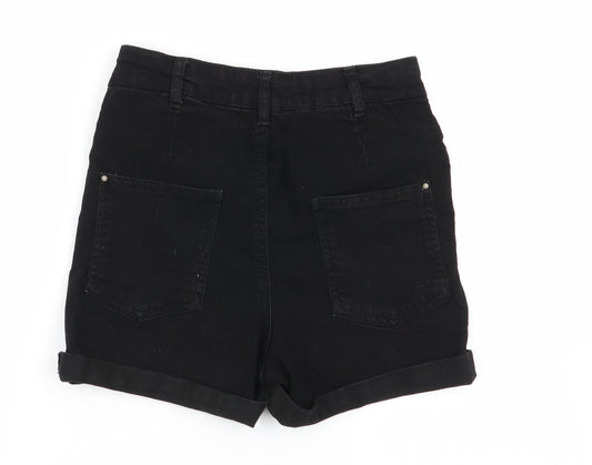 Select Womens Black Hot Pants Shorts Size 6