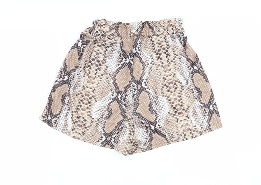 PLT Womens Multicoloured Geometric Hot Pants Shorts Size 6 - Stretch waistband