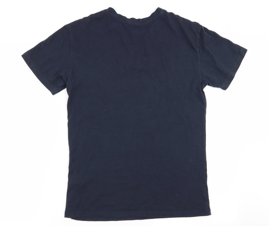 Topshop Womens Blue Basic T-Shirt Size 8