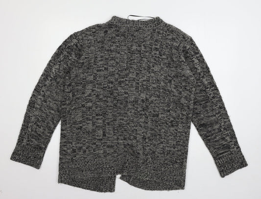 Ellie Louise Womens Grey Knit Cardigan Jumper Size L