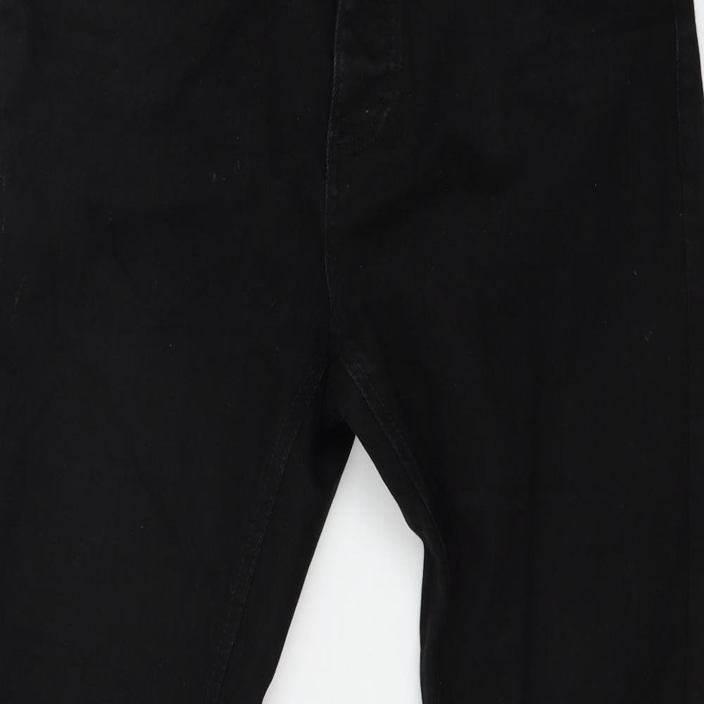 Brave Soul Mens Black  Denim Straight Jeans Size 32 in L29 in