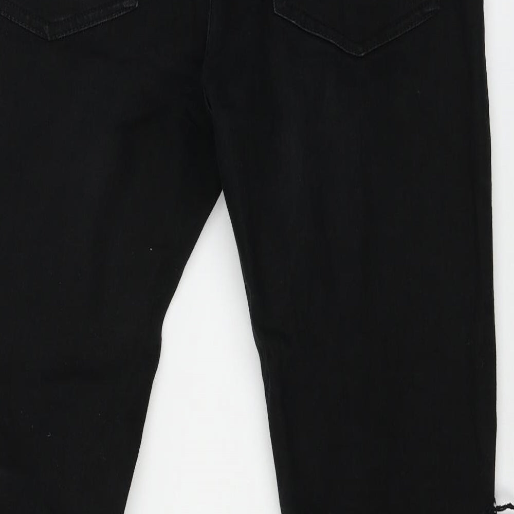 Brave Soul Mens Black  Denim Straight Jeans Size 32 in L29 in