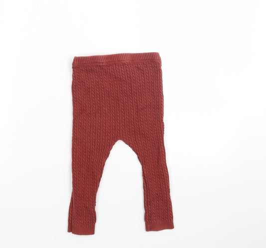TU Girls Brown Capri Trousers Size 12-18 Months