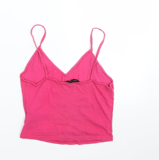 New Look Womens Pink Basic T-Shirt Size 8
