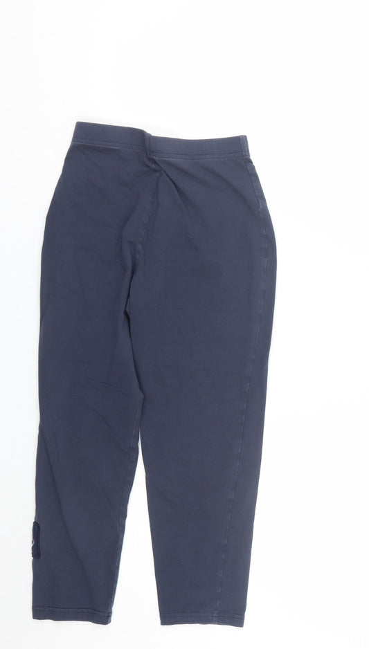 Leisurewear express Womens Blue Cropped Leggings Size S