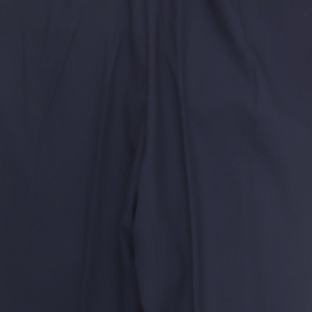 M&S Womens Blue Carrot Trousers Size 16 L24 in