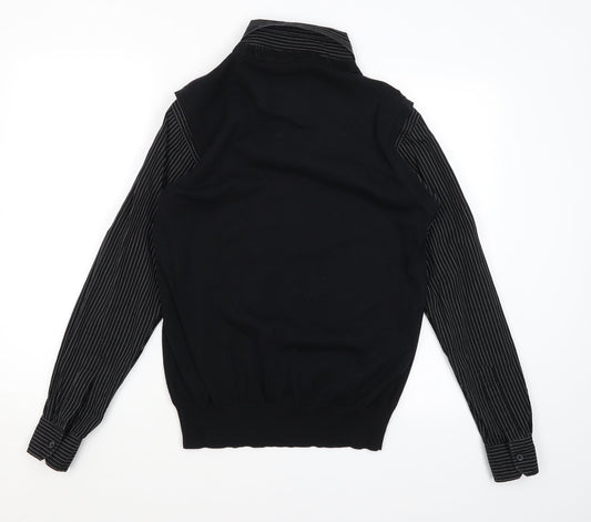 Preworn Mens Black Pullover Jumper Size M