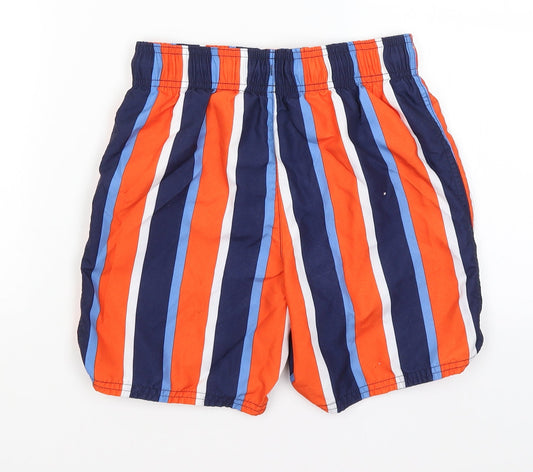 George Boys Blue Striped Bermuda Shorts Size 9-10 Years
