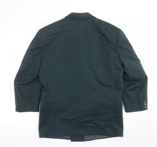 Browns Mens Green Jacket Suit Jacket Size 38