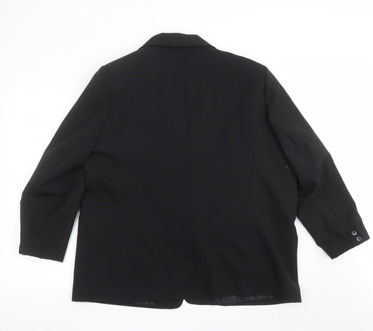 Classics Womens Black Jacket Suit Jacket Size 20