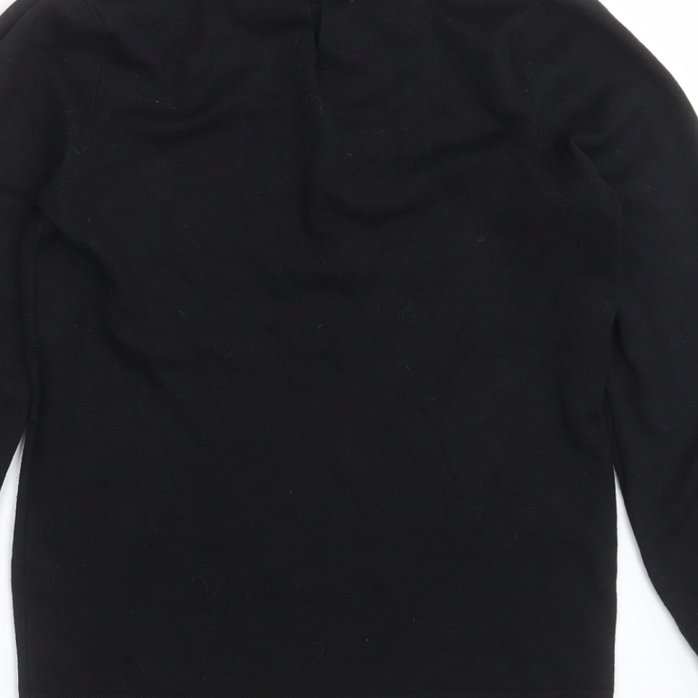 Papaya Womens Black Knit Pullover Jumper Size 8 - beaded collar