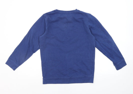 George Boys Blue Pullover Sweatshirt Size 10-11 Years