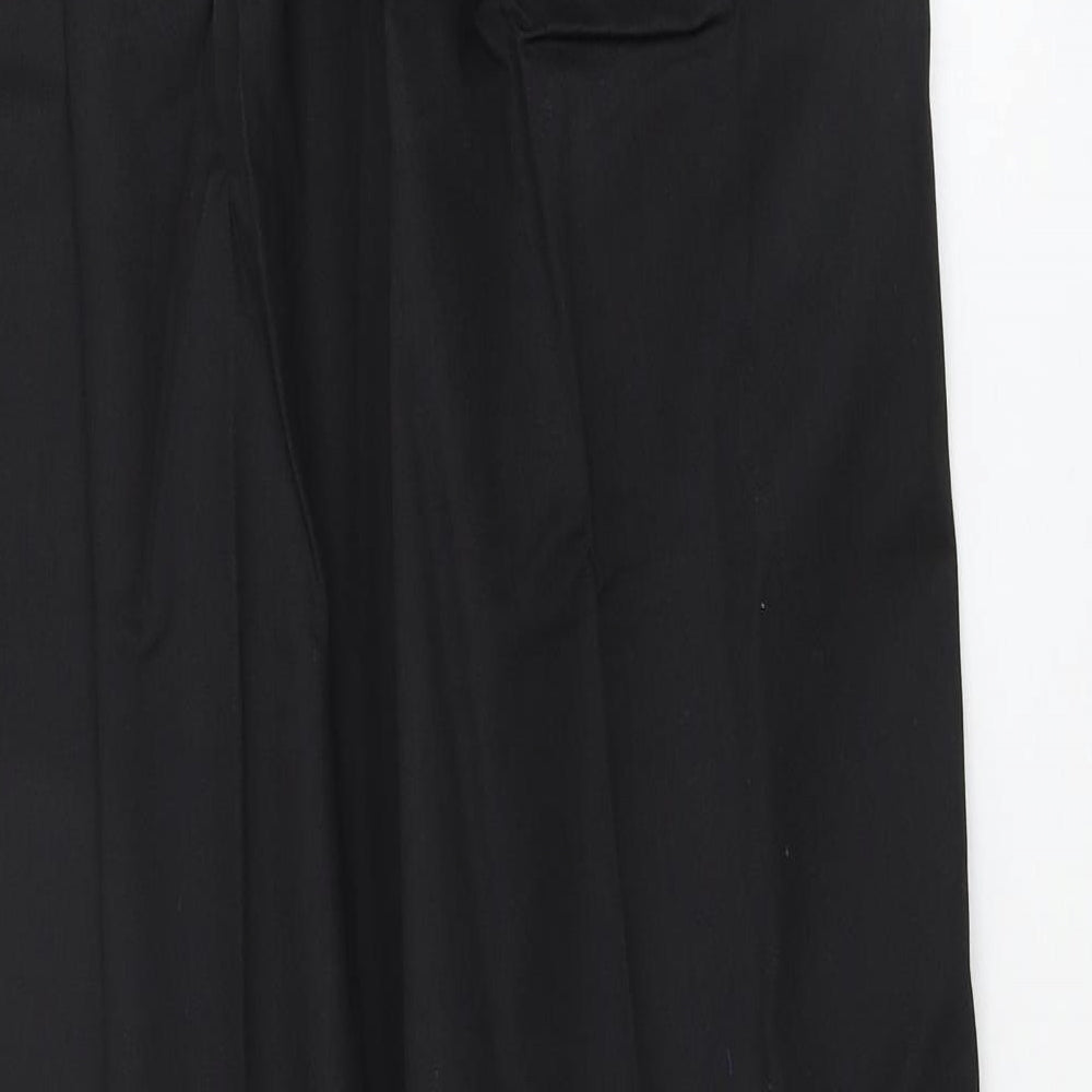 Boyd Cooper Mens Black Houndstooth Trousers Size 30 L33 in