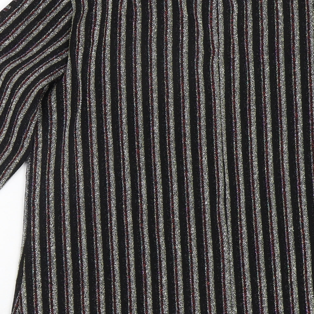 savida Womens Multicoloured Striped Pullover Jumper Size S