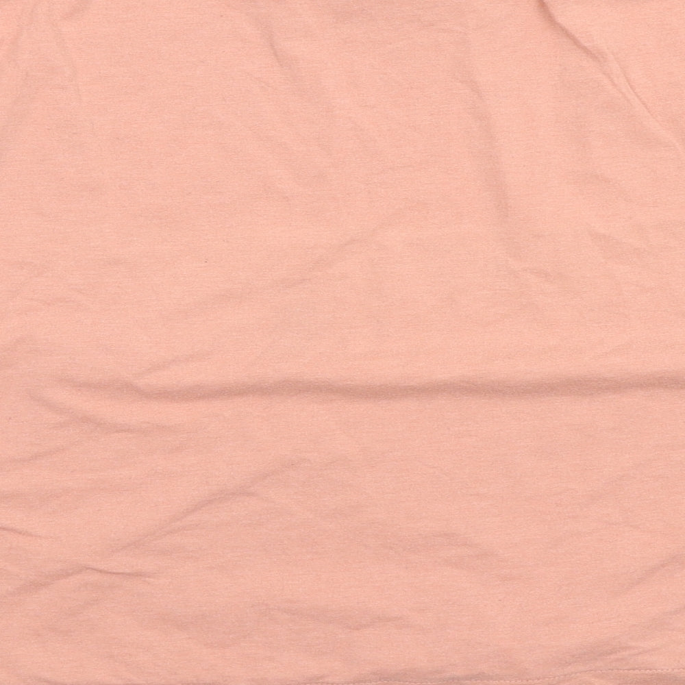 NEXT Womens Pink Solid Top Pyjama Top Size M
