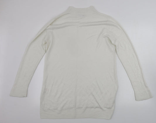 Peacocks Womens White Pullover Jumper Size 14