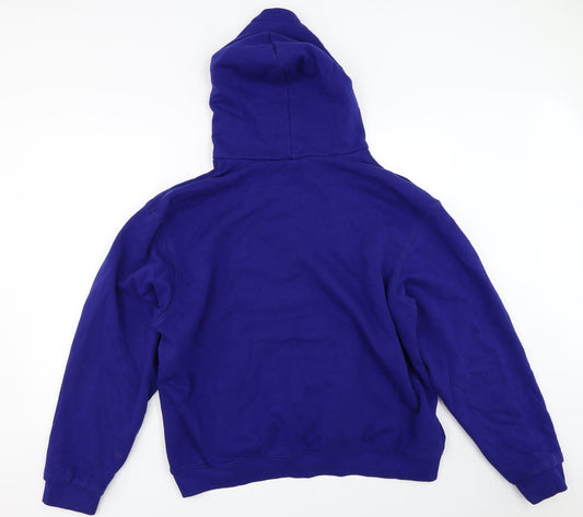 B&C Womens Blue Pullover Hoodie Size XL