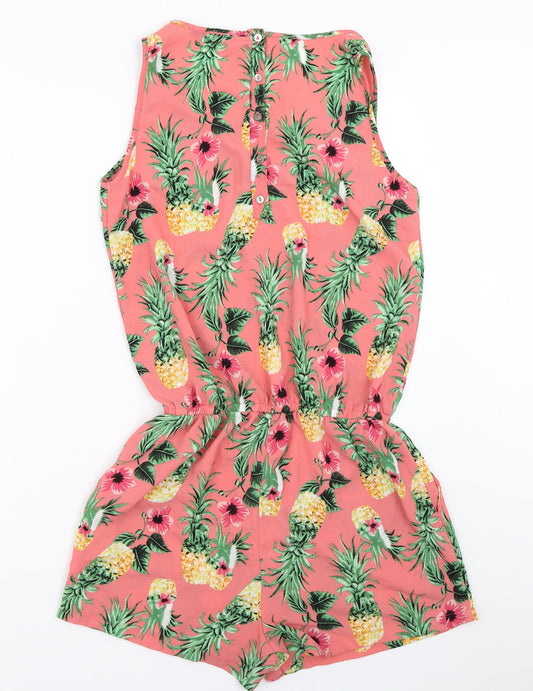 Only Womens Pink Playsuit One-Piece Size 36