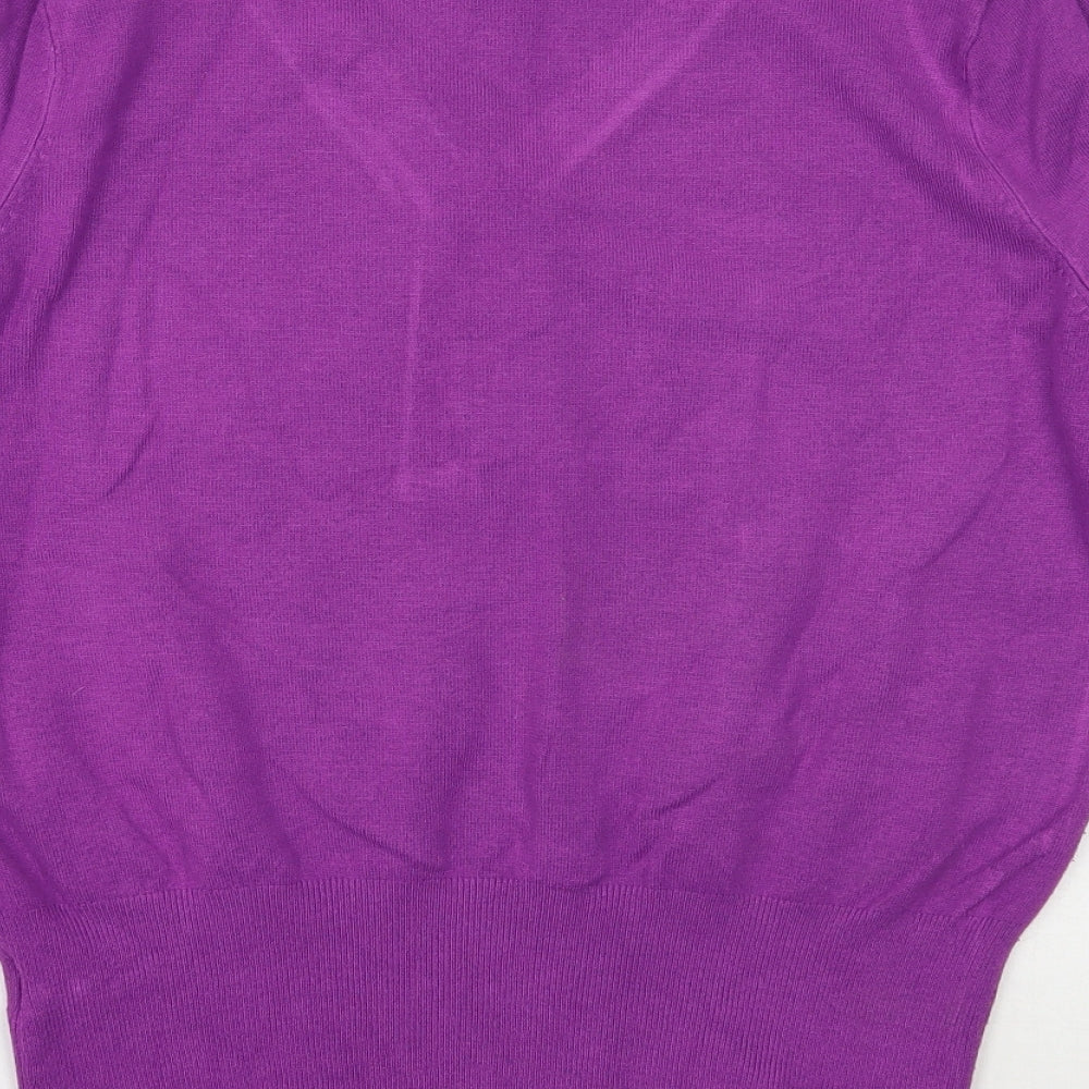 Marks and Spencer Womens Purple Pullover Jumper Size 14
