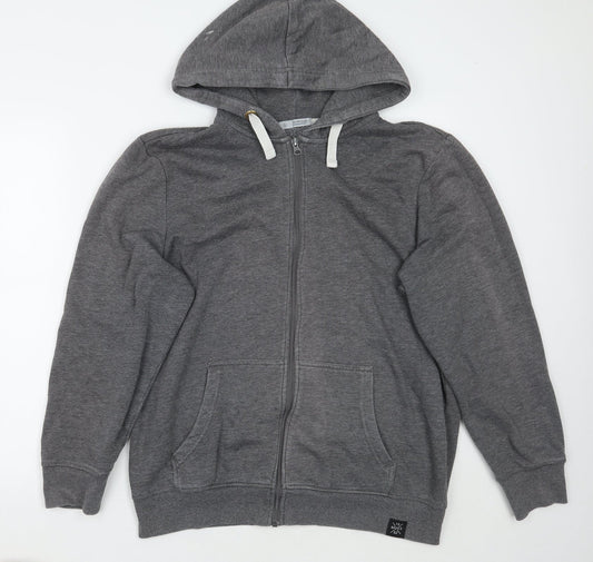 Avenue Mens Grey Rayon Jacket Coat Size L