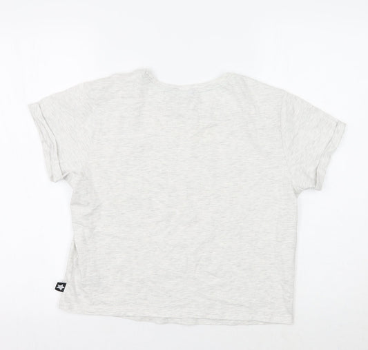 Newlook Girls Grey Basic T-Shirt Size L