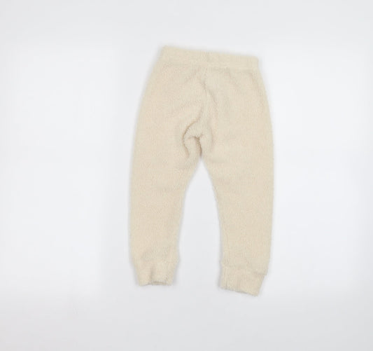 Duke & Doll Girls White Sweatpants Trousers Size 3-4 Years